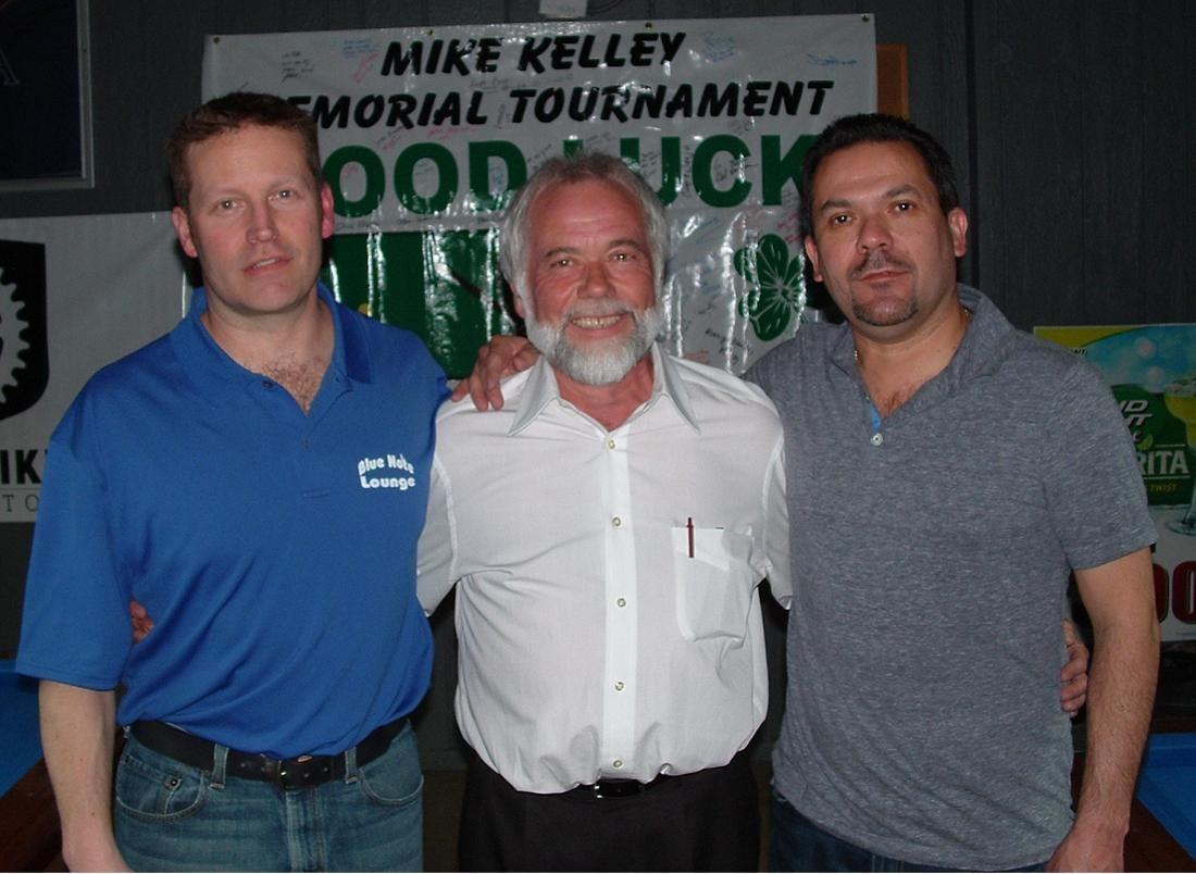 Top 3 finsihers in Mike Kelley Memorial Tournament
